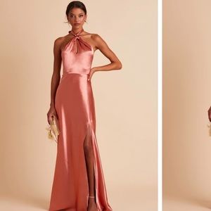 Birdy grey Monica satin terra cotta bridesmaids dress - worn once